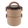 Stainless Steel Lunch Container Round Shape Lightweight Insulation Compact Lunch