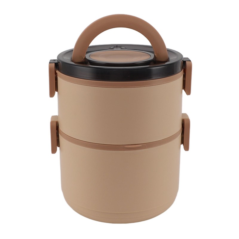 Stainless Steel Lunch Container Round Shape Lightweight Insulation Compact Lunch