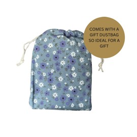 Mala Leather Sakura RFID Card & Coin Purse – Genuine Leather Floral Appliqué Zip Pouch (Grey)