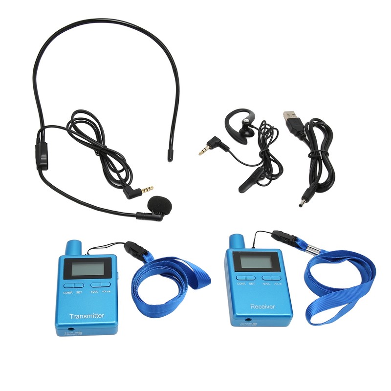 Wireless Church Guide HiFi LCD Wireless Interpretation Equipment with Earbuds