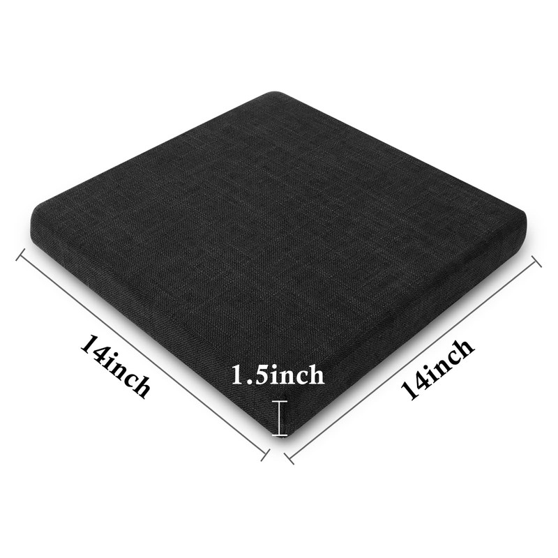 Tromlycs Stool Cushion Square for Bar Stools with Ties 14x14