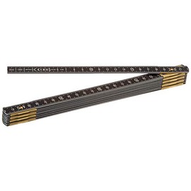 Metrica 21036 2M Alu Folding Rule black oxidized