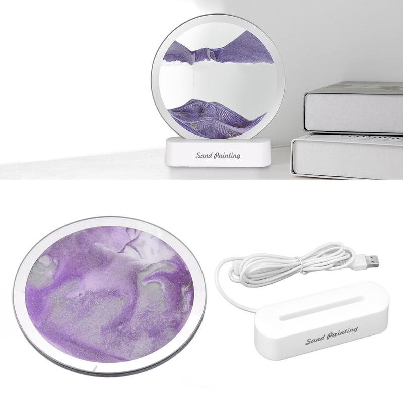 Quicksand Painting Light USB Plug in Eye Protection Art Decoration