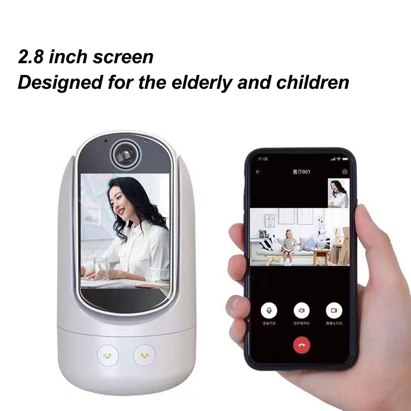 2.8in Two Way Video and Audio Camera 1080P 360 Degree