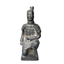 Terracotta Warriors, Ancient China Qin Dynasty Terracotta Warriors Sculpture Home Display Table Display Gift Multi Presentation 7" Tall, Kneeling Archer