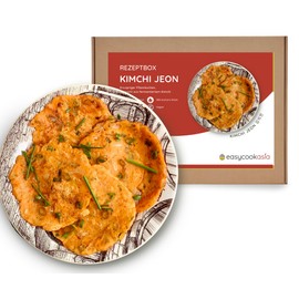 EasyCookAsia Kimchi Jeon Cooking Box, Korean Kimchi Pancakes, DIY Box that Contains All Ingredients, Special Gift for Asia and Cooking Lovers