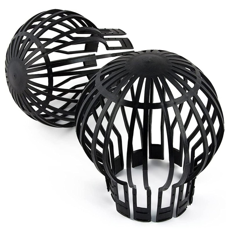 Hsthe Sea Plastic Gutter Guards Downpipe Adjustable Black Filters -