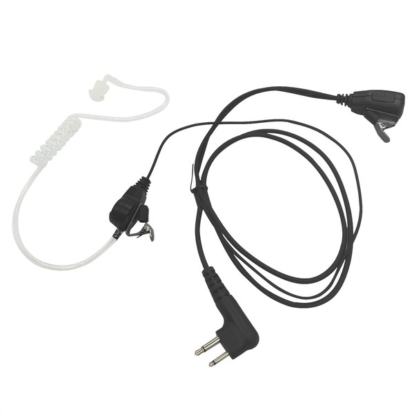 HELETUL Air Tube FBI Earpiece Surveillance Walkie Talkie Headset with