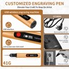 Engraving Pen by TUBINOONE, Ultimate Cordless Portable Tool for Artists