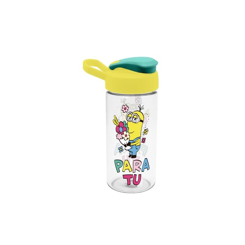 Geda Labels Minions Bellospring Drinking Bottle, 480 ml, Tritan, Multi-Coloured