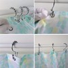 C-POSH Shower Curtain Hooks Double Hooks with Smooth Ball Shower