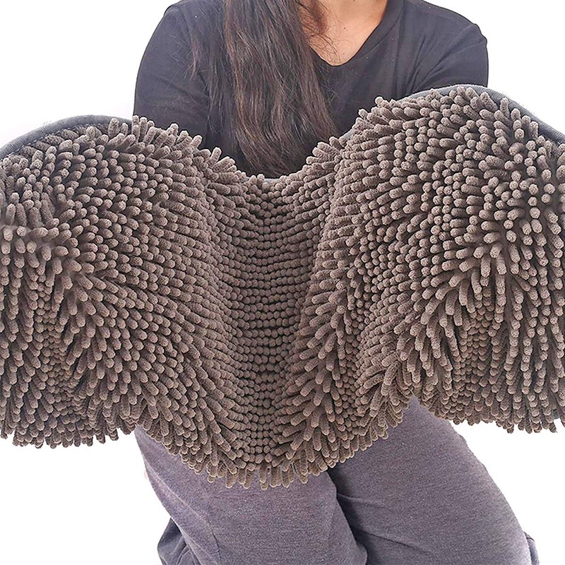 BundleMall Pet Bath Towel,Chenille Dog Microfibre Drying Towel, with Hand