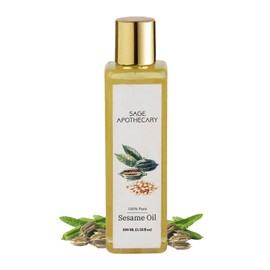 Generic Sesame Oil Pure & Natural for Healthy Skin Body Massage and Hair Care, Great for Reducing Wrinkles Fine Lines-100ml