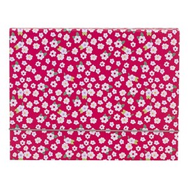 Office DepotÂ® Brand Fashion File Box, 1 Pocket, 8 1/2" x 11", Letter, Magenta/White Floral, Pack of 1