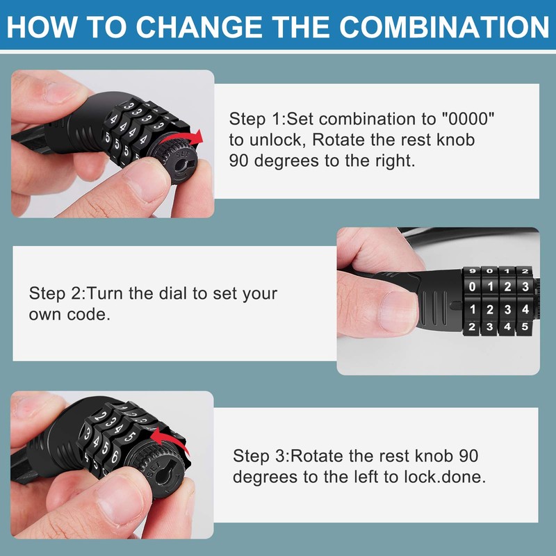 Rofio Refrigerator Lock, Upgraded 4 Digit Fridge Lock for French-door