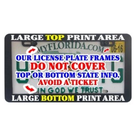 Unbranded Don't follow me you won't make it funny license plate frame tag holder