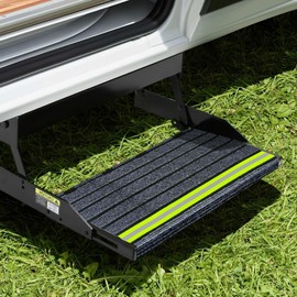 Pinyenr Motorhome Step Doormat, Motorhome Doormat for Step with Night Reflective Strips, Camping Step Mat, Motorhome Accessories
