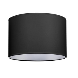GIGGI Fabric Lamp Shades, 12" Black Light Shade, Modern Lampshades for Ceiling Lights, Table Lamps and Floor Lamps, Easy Fit Pendant Light Shades Ceiling for Living Room, Bedroom, Kitchen, Hallway