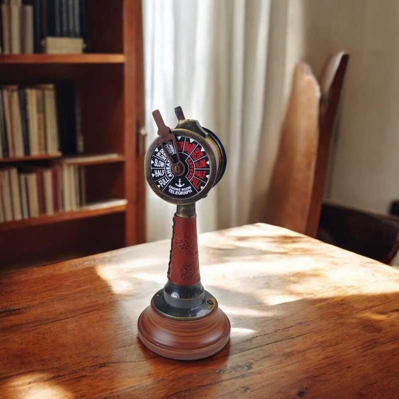 FTWDesign Machine Telegraph Decorative Item - Maritime Decoration for Shipping