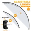 Curved Shower Curtain Rod For Bathroom 38-72 Inches, Adjustable Length,