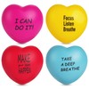Ainiv Heart Style Squeeze Stress Balls, 4pcs Stress Relief Ball,