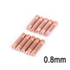 40Pcs Mig Welding Contact Tips, 25mmx0.8mm Copper Welder Tips for