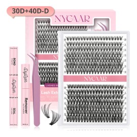 Extensiones Pestañas Diy, Kit De Racimos De Pestañas Mixto