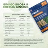 Ginkgo Biloba 6000mg & Siberian Ginseng 600mg with Vitamins B3