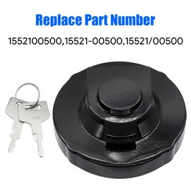 Fuel Tank Cap with 2 Keys Compatible with Takeuchi Excavators Track Loaders TB016 TB015 TB014 TB125 TL26 TL120 TL126 TL130 TL140 TL150 TL220 TL230 TL240 TL250 Replace 1552100500 15521-00500