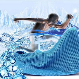 3-Color Summer Cooling Neck Towel/Scarf (78x28cm) Cooling Blue 30ea
