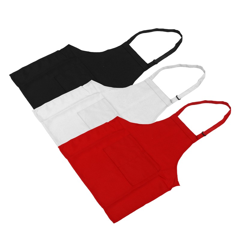 3Pcs Children Aprons Baking DIY Kids Aprons with Pockets for