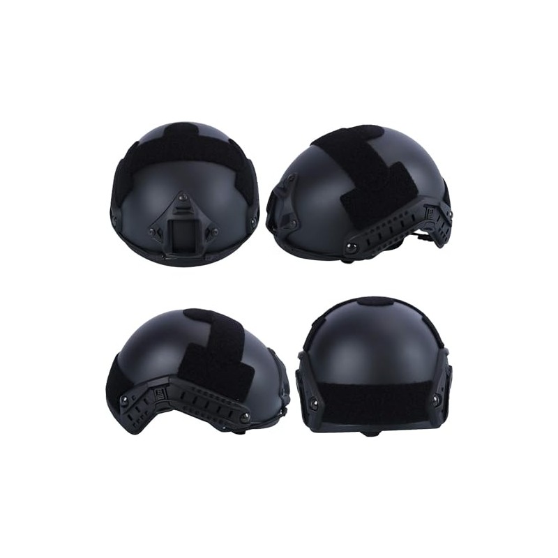 Mich Airsoft Helmet and Mask, with Side Rail for NVG