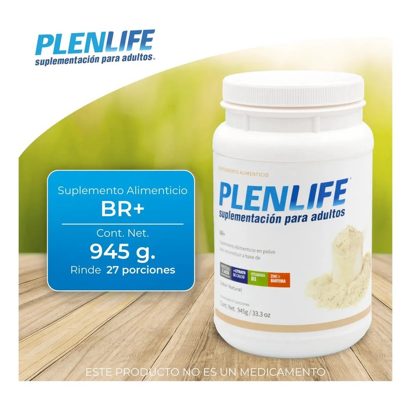 Proteina Br Plenlife Suplemento Alimenticio Polvo 945 Gr Natural