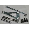 espeedpro21 Small Block Chevy POLISHED Aluminum Alternator Bracket LONG Water
