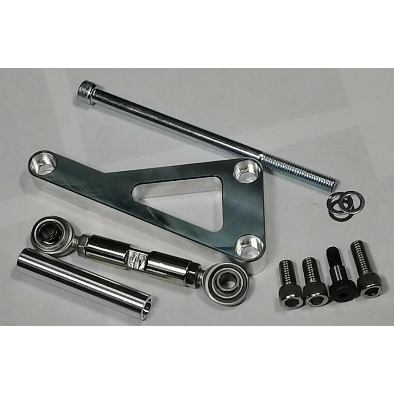 espeedpro21 Small Block Chevy POLISHED Aluminum Alternator Bracket LONG Water