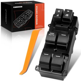 A-Premium Master Power Window Switch Compatible with Honda Civic 2012 2013, Sedan 4dr, Front Left Driver Side, Replace# 35750TR0A11