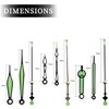LEEQ Set of 12 Style Hands for Wall Clock -