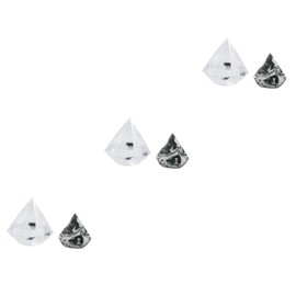 Baluue 3 Sets Diamond-design Makeup Fluffy Foundation Concealer Blusher Compact Size Tools