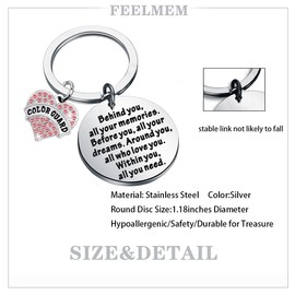 FEELMEM Color Guard Jewelry Colorguard Senior Graduation Gift Behind You All Memories Before You All Your Dream Color Guard Senior Gift