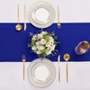 SHEJIZE 10 Pack Royal Blue Satin Table Runner 12x108 Inches