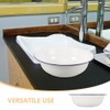 Large Mixing Bowl Enamel Basin 32cm Face Washing Sourdough Enamel
