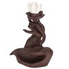 Backflow Incense Burner, Lotus Flower/Monk Waterfall Incense Holder, Handmade Ceramic