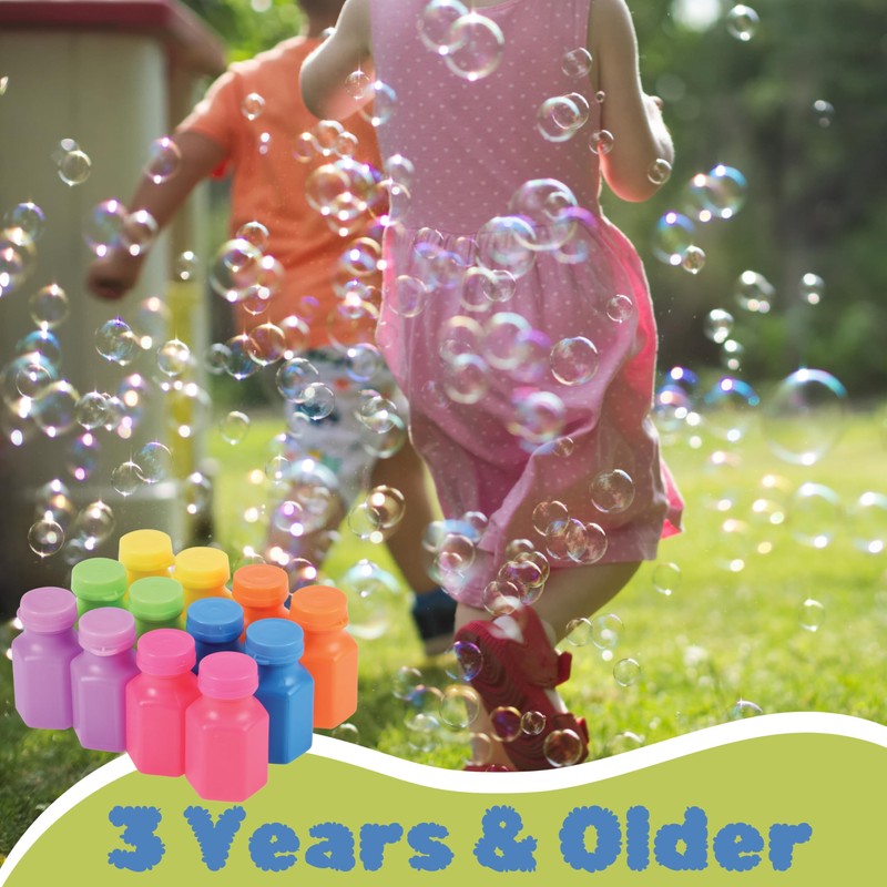 U. S. Toy Neon Party Bubbles, Bubbles for Kids w/Wands