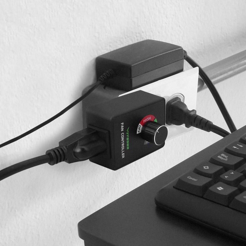 VIVOSUN Variable Speed Controller Cordless Vent Blower Speed Adjuster for