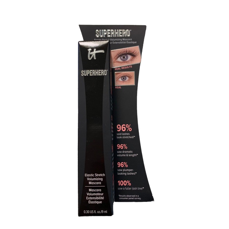 It Superhero Elastic Stretch Volumizing & Lengthening Mascara-Super Black-.30 oz