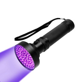 Linterna UV de Luz Negra, 100 LED 395 Nm, Linternas Superbrillantes, Linterna Ultravioleta Profesional de Luz, Detector de Orina para Perro, Gato, Escorpiones de Caza, Búsqueda de Insectos y Flúoresc