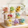 MMSZHL Bloques de Construcción de Ramo de Flores, 524 Pcs