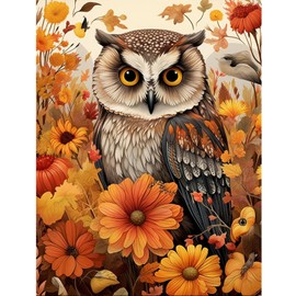 EIBEILI Diamond Painting Kits for Adults Colorful Owls DIY 5D Diamond Art Kits for Kids Beginners Full Drill Diamond Dots Crystal Craft Kits for Home Wall Art Bedroom Decor Gifts 11.8x15.7 inch