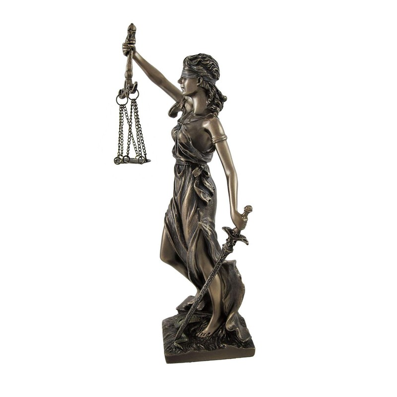 Veronese Design Bronze Finished La Justicia Greek Goddess Themis with