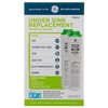 GE Under Sink Water Filter Replacement, Dual Flow, Reduces Sediment,